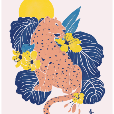 Sun-Kissed Jaguar Art Print *signed